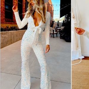 Show Me Your Mumu Martina Sequin Jumpsuit